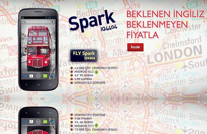 FLY Spark IQ4404 Türkiye'de!