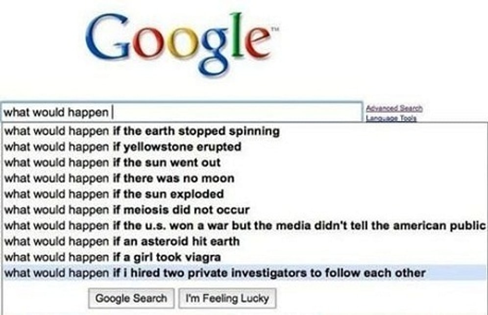 Google'da Aranan En Tuhaf 10 Arama