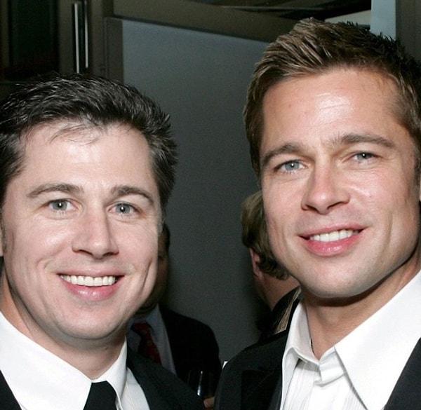 3. İki temiz yüzlü insan; Brad Pitt ve kardeşi ama biri çok daha karizmatik