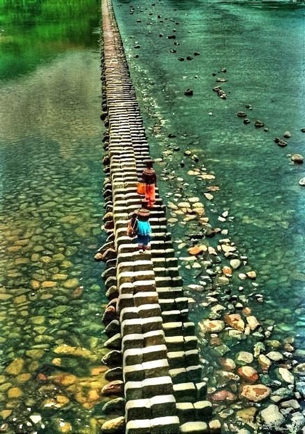 39. Piano Köprüsü, Shishui Köyü, Taitaishun, Zhejiang, Çin