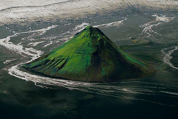 51. Mýrdalsjökull Buzulunda Maelifell Yanardağı, İzlanda