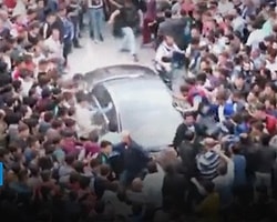 'Soma'da Erdoğan'ın Aracı Böyle Tekmelendi'