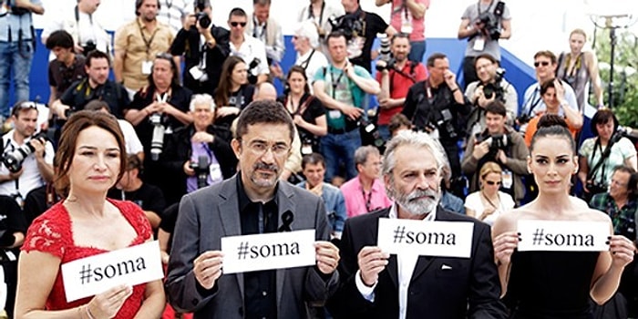 'Kış Uykusu'nun Oyuncu Kadrosu Cannes'da Soma'yı Unutmadı