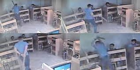 Sevgilisine Sarkan Çocuğa Odunla Saldıran Adam