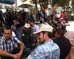 Soma'da Maden İşçilerinin Oturma Eylemi Dördüncü Gününde