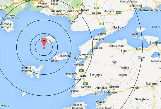 Ege Denizi'nde Deprem!