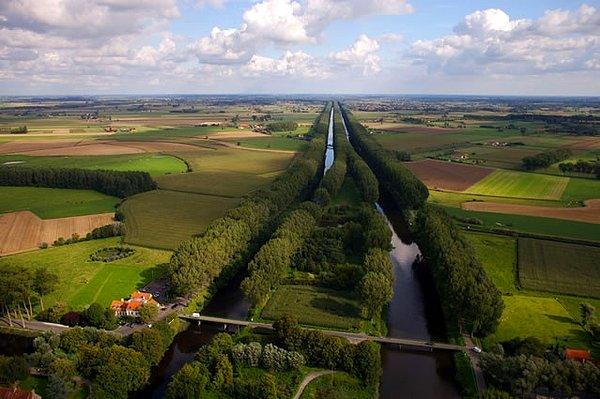 22. Damme Kanalı, Brugge, Belçika