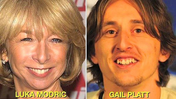 7. Real Madrid Luka Modric ve Gail Platt
