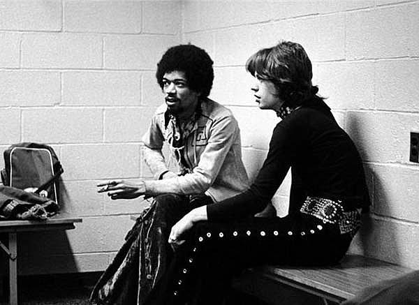 19. Jimi Hendrix ve Mick Jagger (1969)