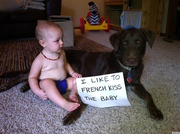 23. Bebekle French Kiss yapmayı seviyorum