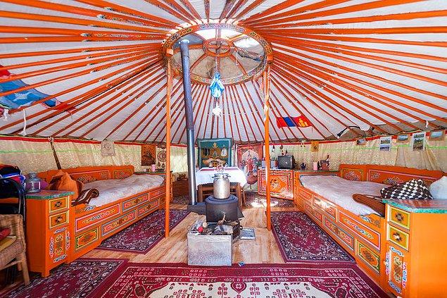 Mongolian Yurt, Dresden, Almanya.