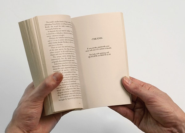 3. Ранний финал: ''Если ты куришь, то твоя история закончится на 15% раньше, чем должна была''.