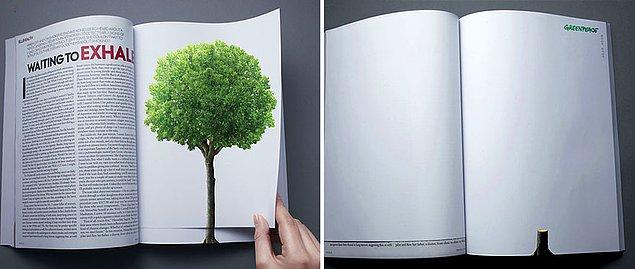 6. Çevirilen her sayfayla birlikte ağaç kıyımı devam ediyor