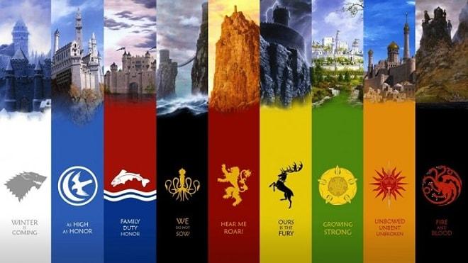 Game of Thrones Hanelerinin Sembolleri ve Sözleri