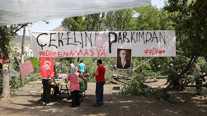 Amasya'da Park Nöbetine Devam