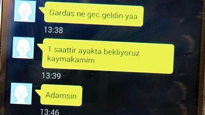 Öğrenciden Kaymakam'a İlginç Mesaj: "Gardaş Ne Geç Geldin Yaa..."