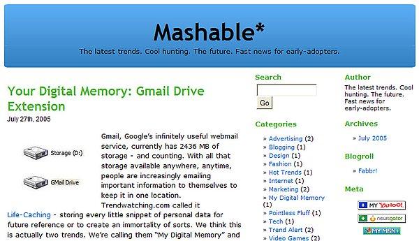 Mashable.com (2005)