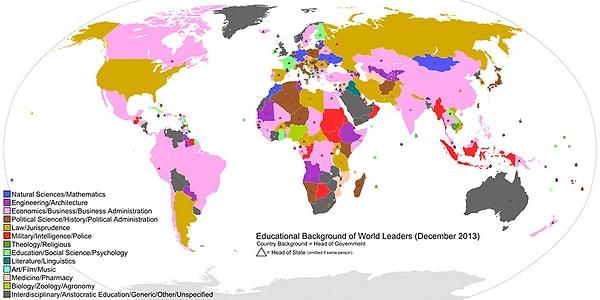 10- Dünya'nın Liderlerinin Eğitim Geçmişleri Haritası
