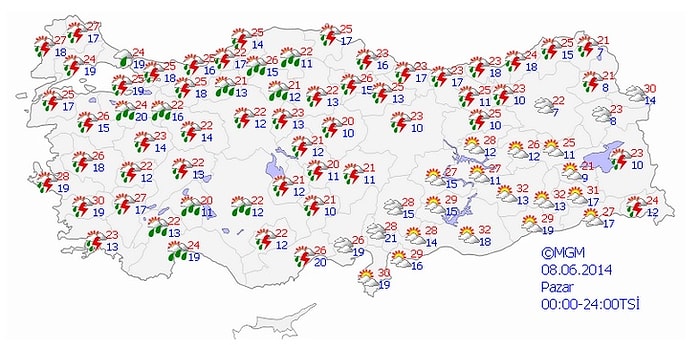 Ülke Genelinde Kuvvetli Yağışlara Dikkat...