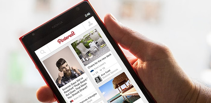 Pinterest Windows Phone'a Geldi