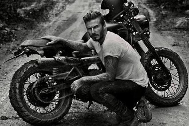 David Beckham Motosikletiyle Yollarda