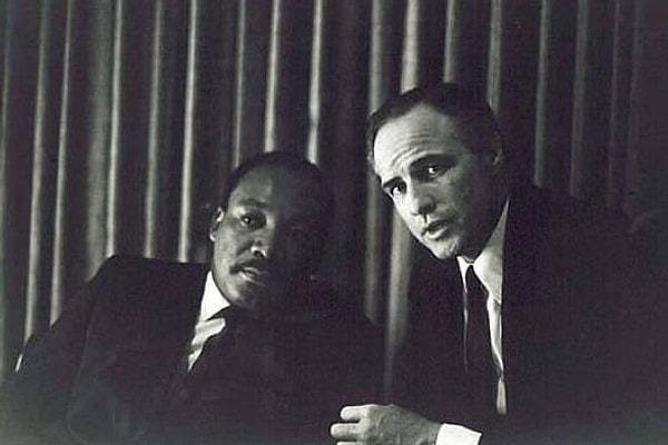 29. Martin Luther King Jr ve Marlon Brando.