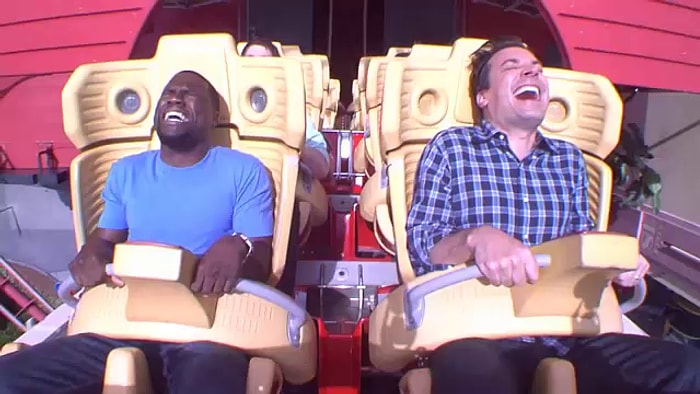 Kevin Hart ve Jimmy Fallon'ın Roller Coaster ile İmtihanı