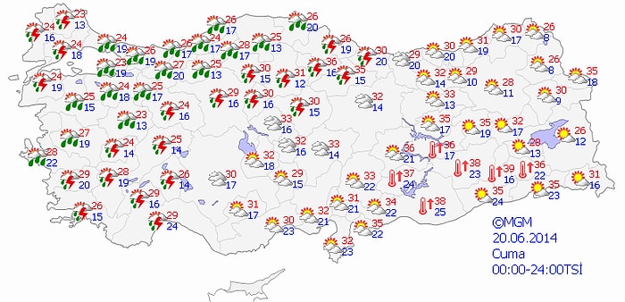 Kuvvetli Yağışlara Dikkat!