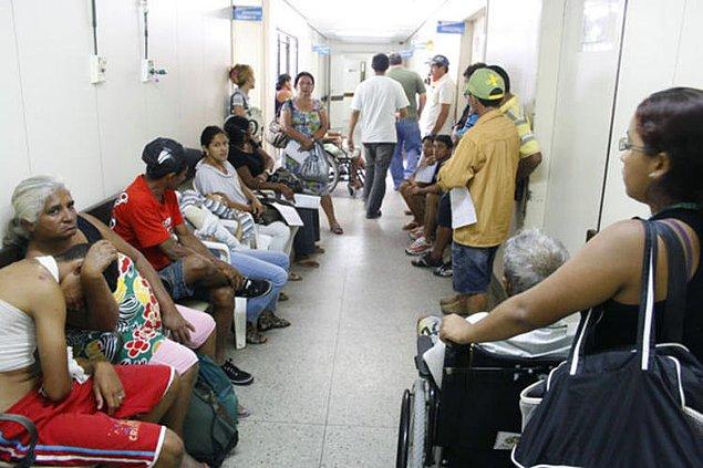 21. Brezilya'da bizim gibi tüm sağlık sistemini tek elde toplamış