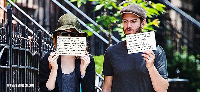 Emma Stone ve Andrew Garfield'den Paparazilere Mesaj