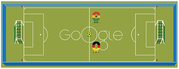 Google'dan Almanya - Gana Maçına Özel Doodle