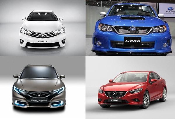 10. Mazda, Toyota, Subaru, Nissan, Honda... ve daha niceleri