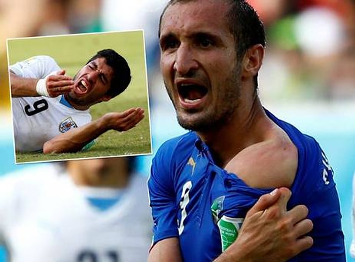 Luis Suarez Chiellini'yi ısırdı