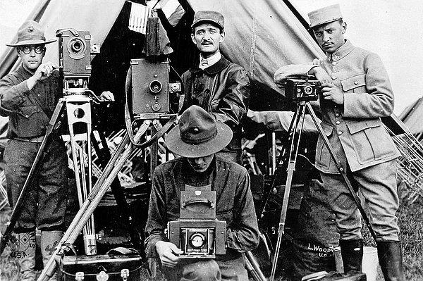 33. Amerikalı ve Fransız fotoğrafçılar, Fransa 1917.