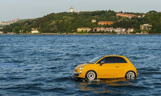 Fiat 500′ler Artık Yüzebiliyor