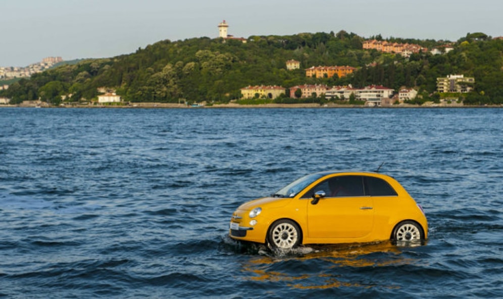 Fiat 500′ler Artık Yüzebiliyor