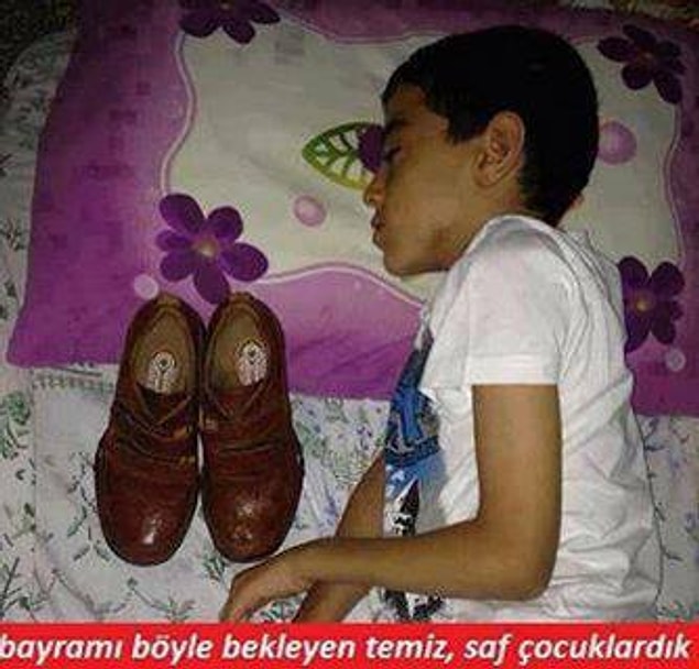9. Bayramlıklarla birlikte uyumanın mutluluğu.