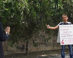 Meclis Önünde Kendini Yakmak İstedi