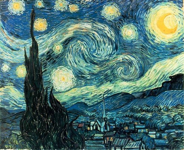 14. Starry Night (Yıldızlı Gece) - Vincent van Gogh (1889)