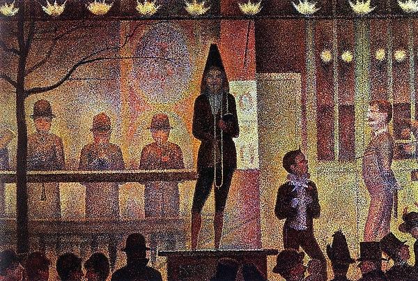 23. Parade de Cirque - Georges Seurat (1888)