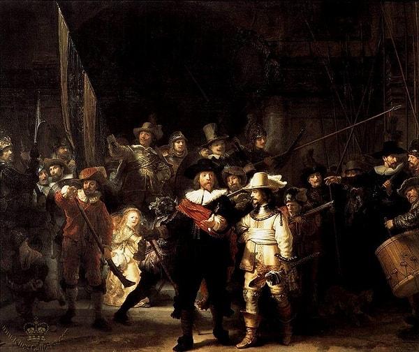 25. The Night Watch (Gece Devriyesi) - Rembrandt (1642)