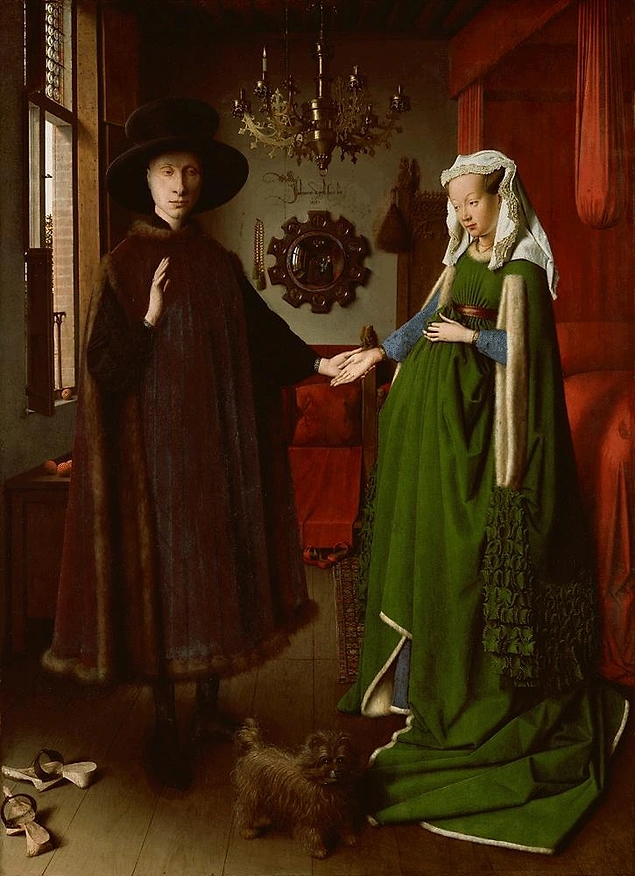 Van Eyck - Giovanni Arnolfini and his Wife (1434) - National Gallery, Londra