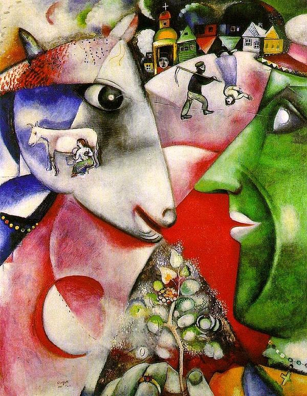 47. I and the Village - Marc Chagall (1911)