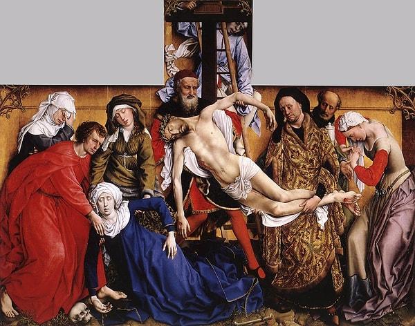 48. The Descent from the Cross - Rogier van der Weyden (1435)