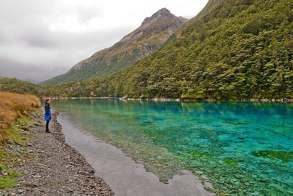 6. Blue Lake, Yeni Zelanda