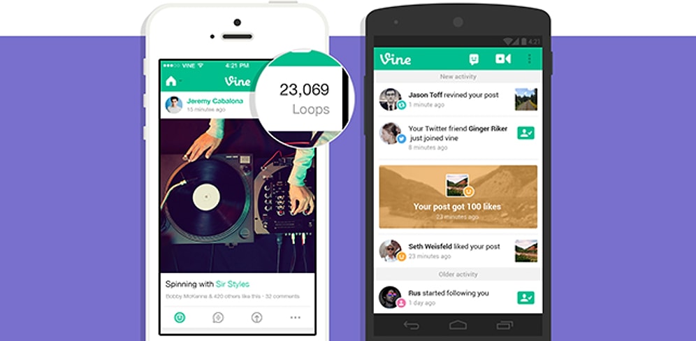 Vine Artık Videoların Döngü Sayılarını Göstermeye Başladı