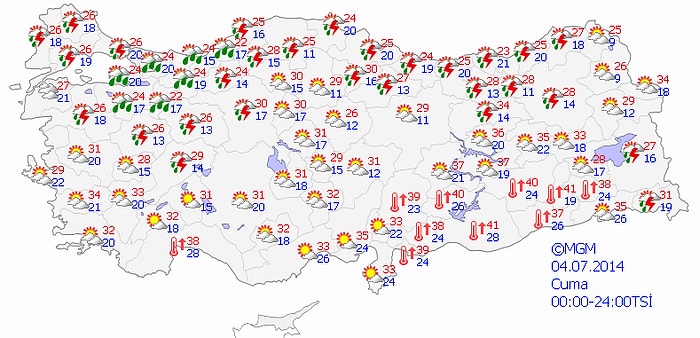 Meteoroloji'den Kuvvetli Yağış Uyarısı