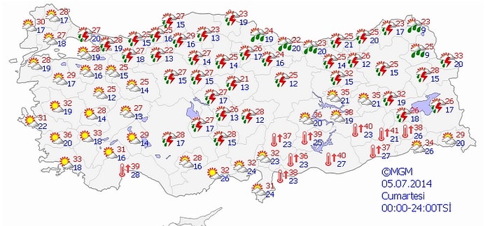 Meteoroloji'den Kuvvetli Yağış Uyarısı