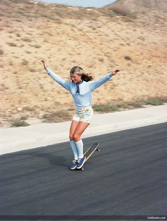 45. Harika bir serbest stil kaykaycı olan Ellen O’Neal (1970'ler)