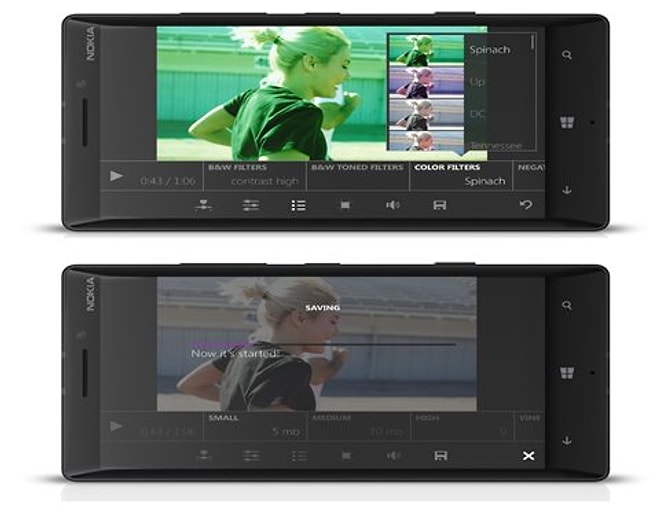 Windows Phone için yeni video editörü
